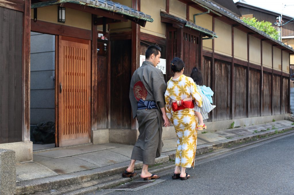 家族で浴衣