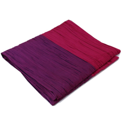 兵児帯 プリーツ帯 赤紫×紫 (6542)