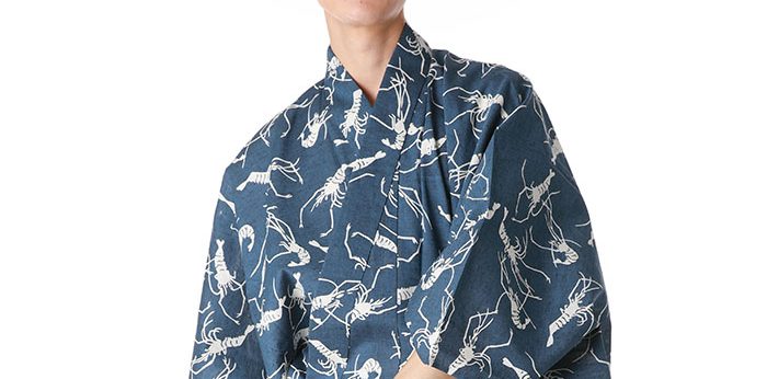メンズ浴衣 注染 海老