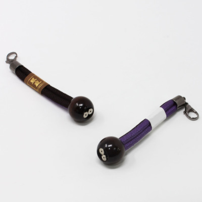 羽織紐 男 マグネット 正絹組紐 茶×紫 (7188)