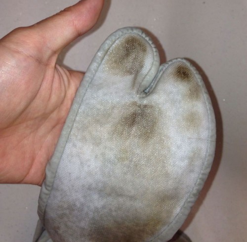 足袋の汚れ