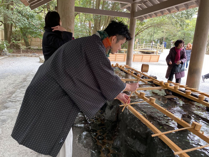 着物で伊勢神宮