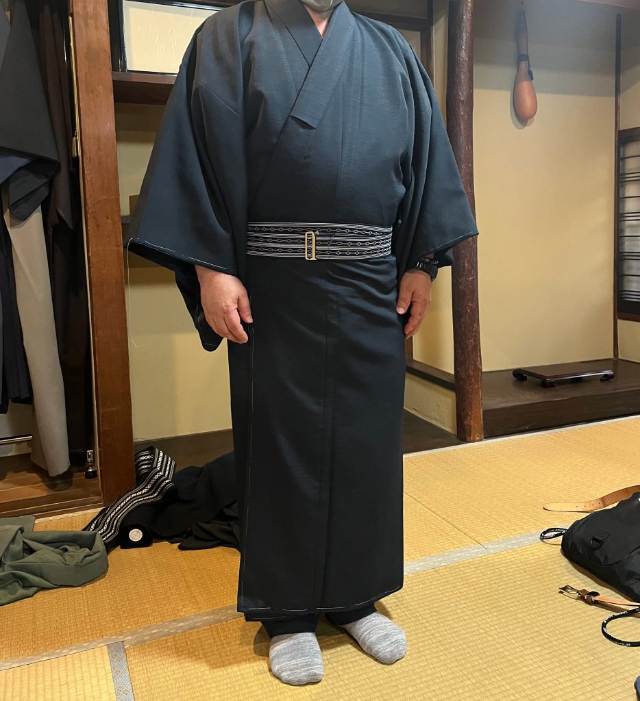 男着物の加藤商店での採寸